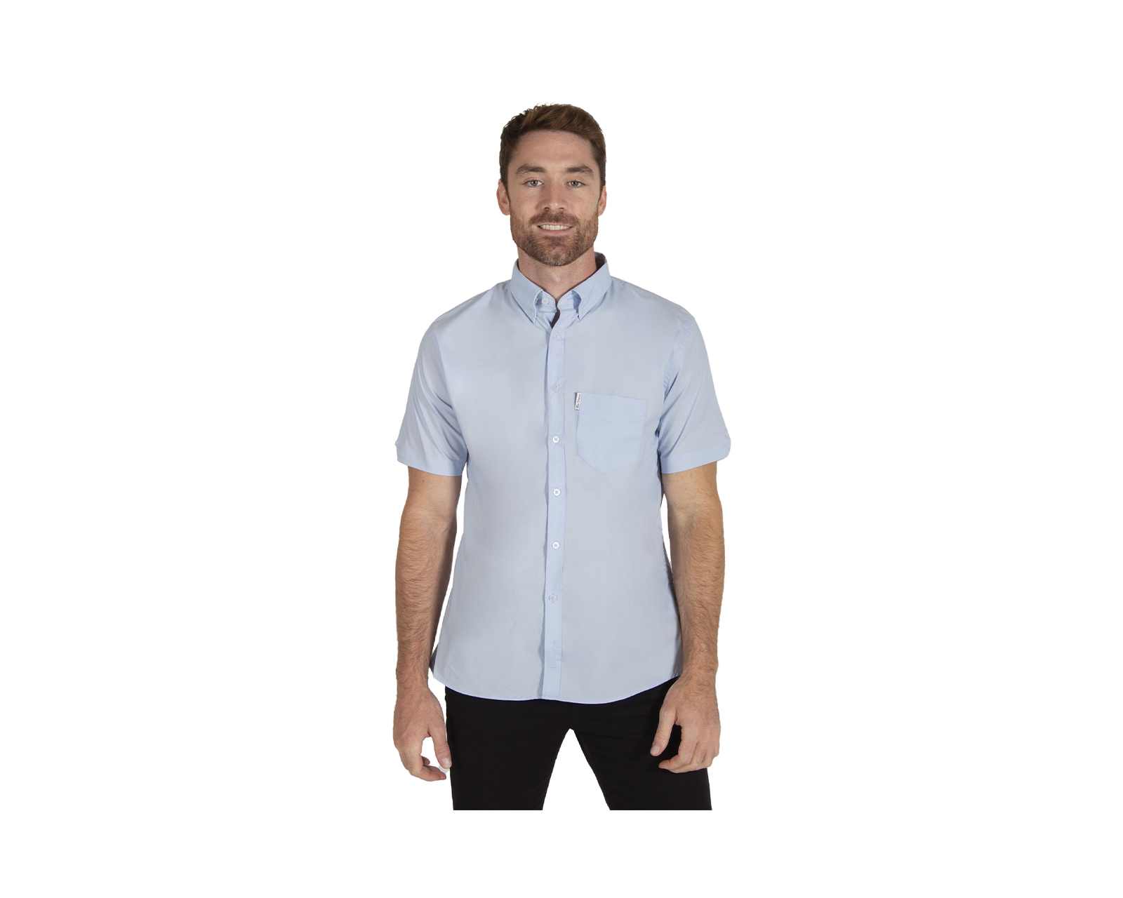 Camisa Casual Oxford Ben Sherman Manga Corta Azul