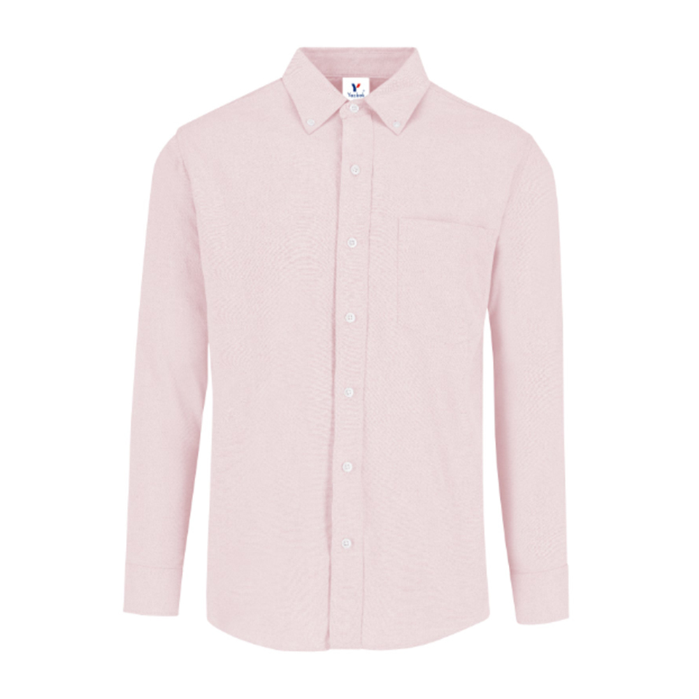 Camisa Oxford Manga Larga Yazbek  Rosa para Hombre