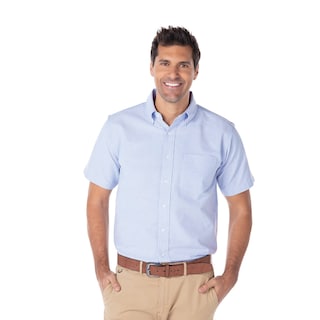 Foto 1 | Camisa Oxford Yazbek Azul Cielo para Hombre