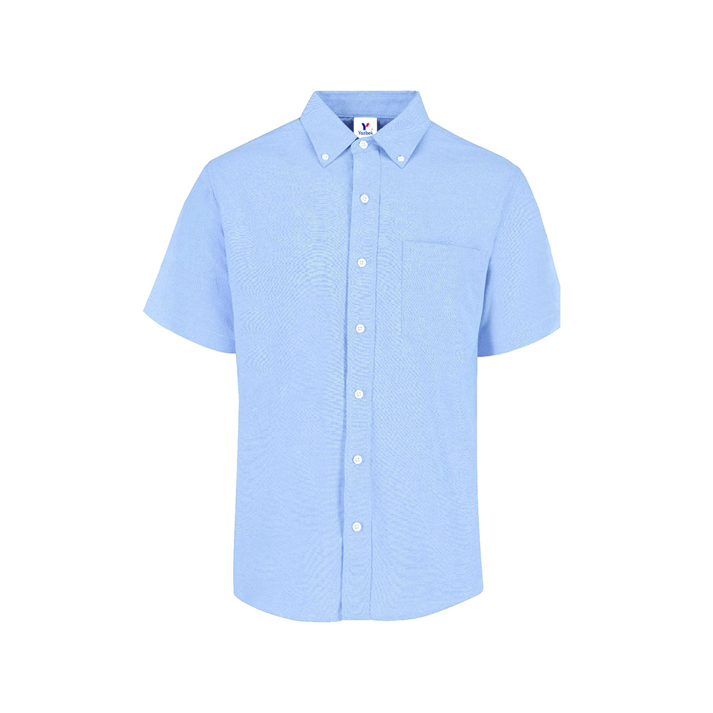 Foto 4 pulgar | Camisa Oxford Yazbek  Azul Cielo para Hombre