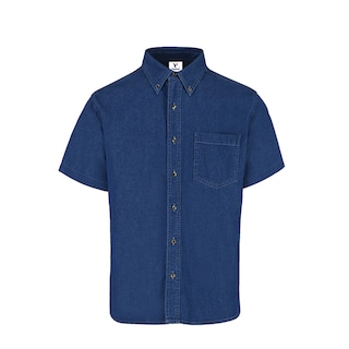 Foto 1 | Camisa de Mezclilla Yazbek Manga Corta para Hombre