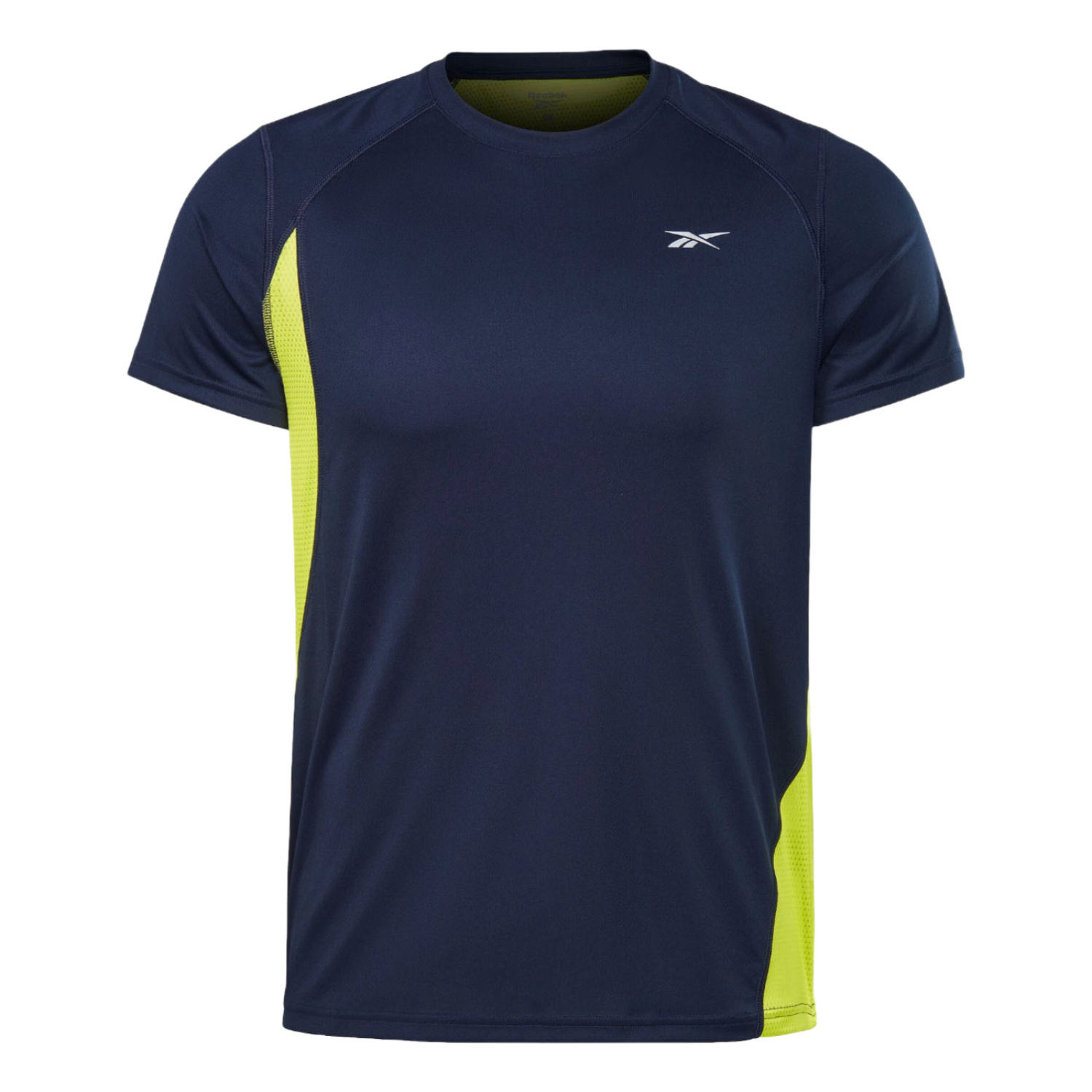 Foto 2 pulgar | Playera Reebok Speedwick Amarillo con Azul para Hombre