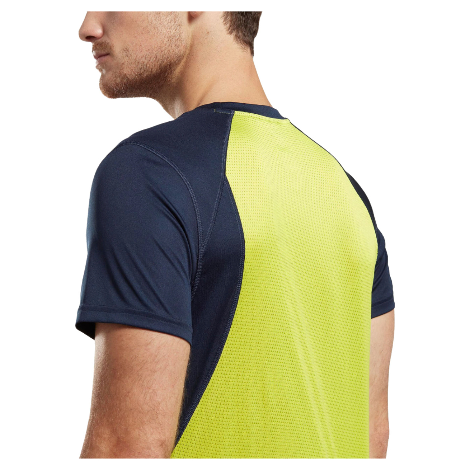 Foto 6 pulgar | Playera Reebok Speedwick Amarillo con Azul para Hombre