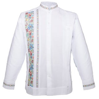 Foto 1 | Guayabera Bordada Yucateca Montejo Manga Larga Cuello Mao