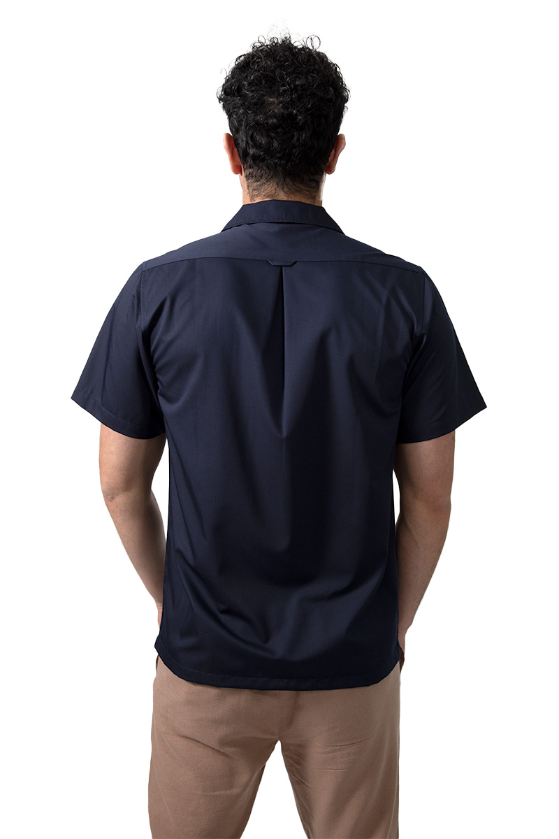 Foto 4 pulgar | Camisa Comfort Fit Generra Azul de Cuello Sport