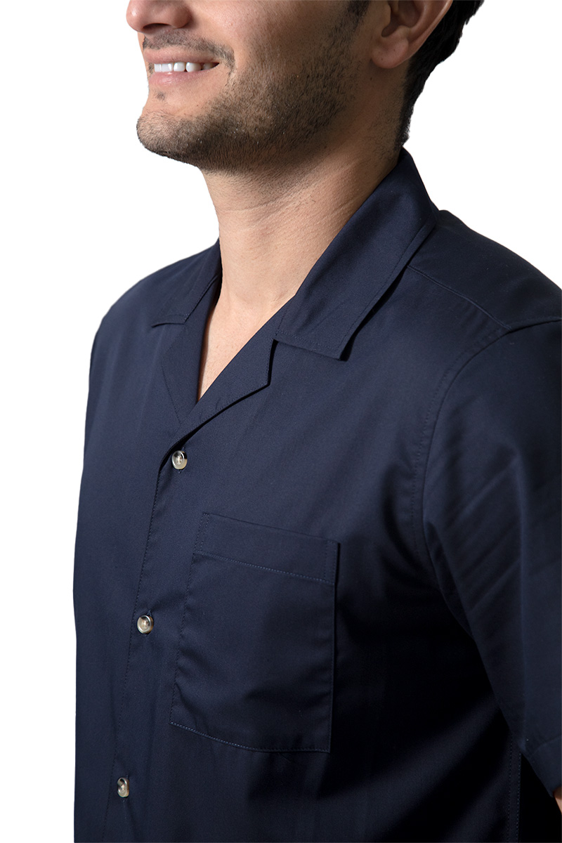 Foto 4 | Camisa Comfort Fit Generra Azul de Cuello Sport