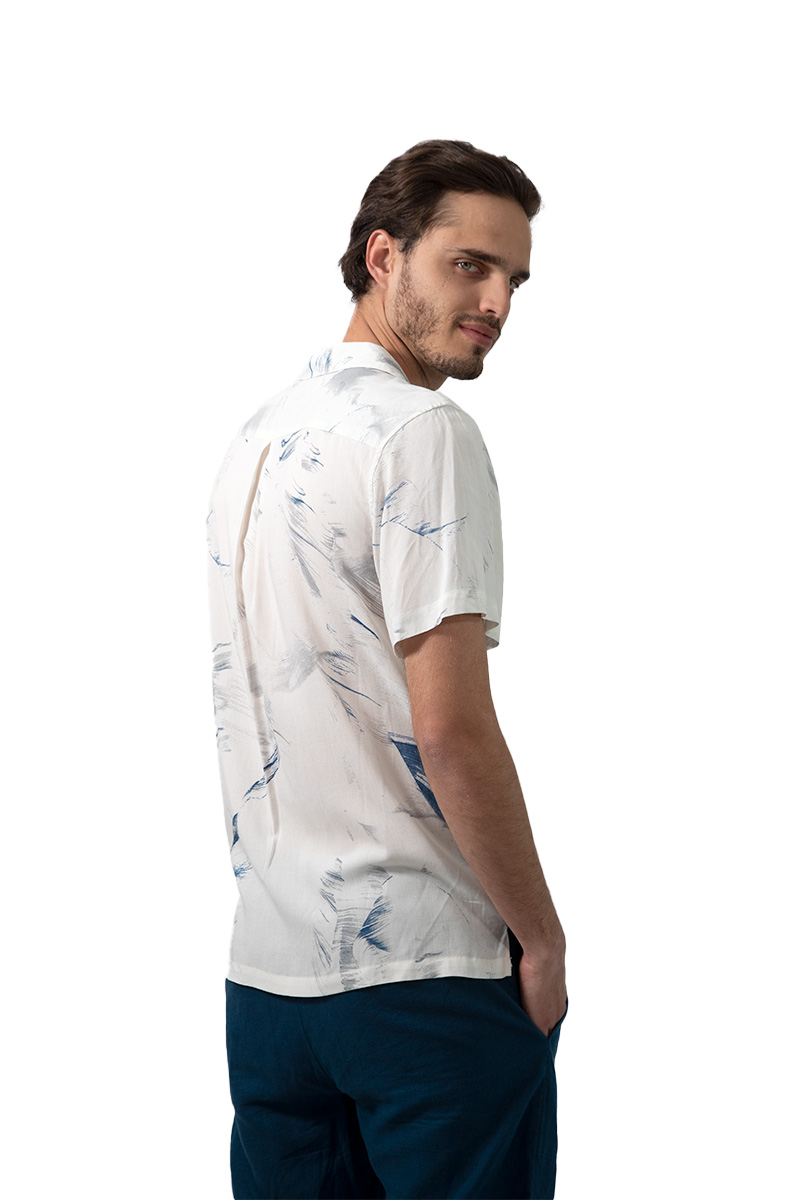 Foto 5 pulgar | Camisa Confort Fit Con Estampado Abstracto