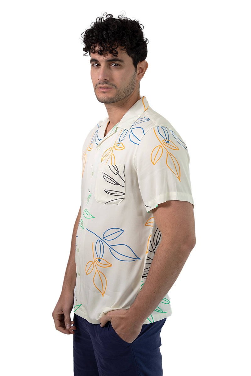 Foto 4 pulgar | Camisa Comfort Fit Estampado Floral De Cuello Sport