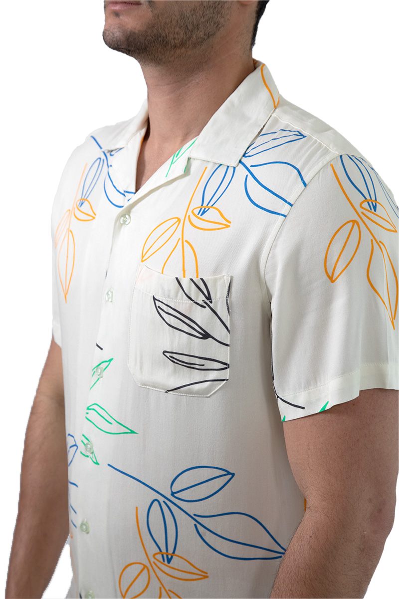 Foto 5 pulgar | Camisa Comfort Fit Estampado Floral De Cuello Sport