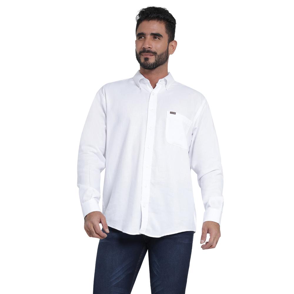 Foto 1 | Camisa Lee Blanca Regular Fit para Hombre