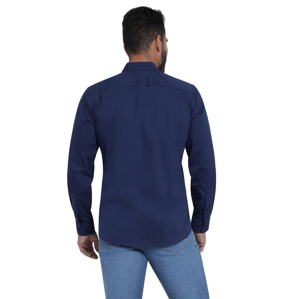 Foto 4 pulgar | Camisa Lee Azul Slim Fit para Hombre