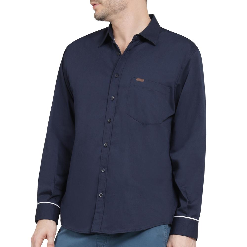 Foto 6 pulgar | Camisa Casual Lee Regular Fit W40 Azul Marino para Hombre