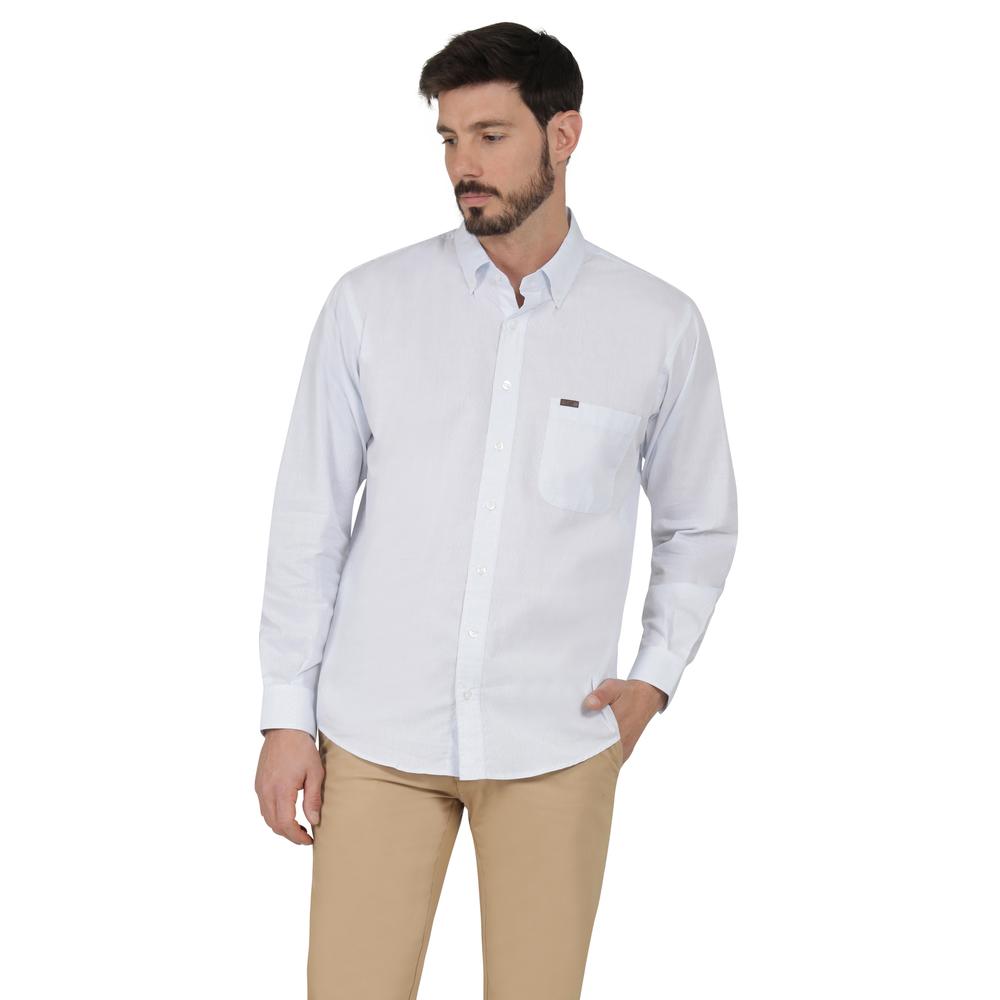 Camisa Casual Lee Regular Fit 411 Azul para Hombre