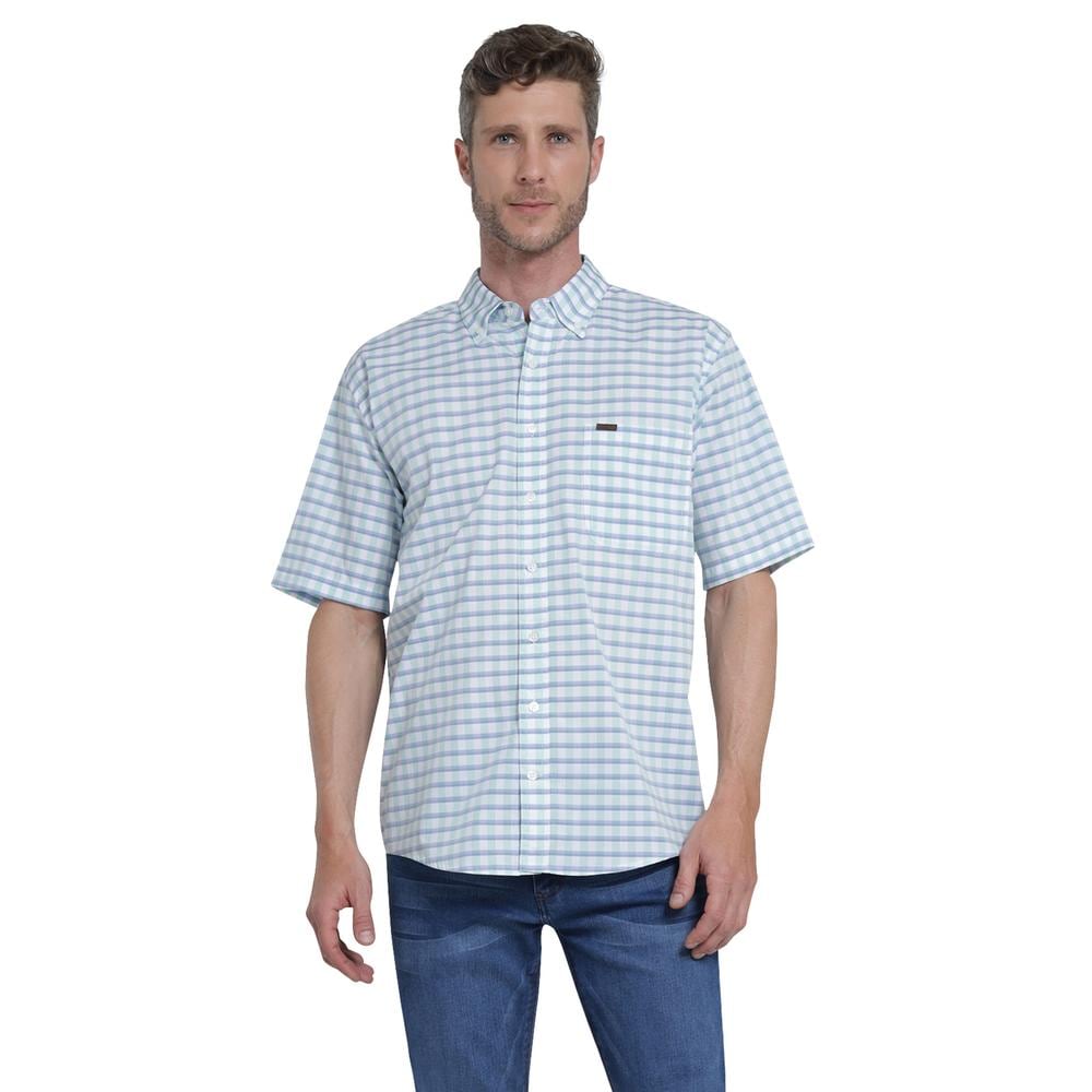 Camisa Casual Lee Regular Fit 433 color Verde para Hombre 