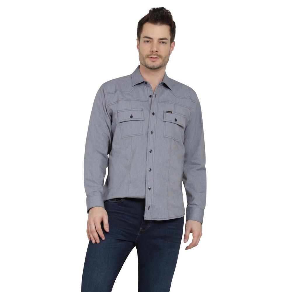 Foto 2 pulgar | Camisa Casual Lee Slim Fit 440 Azul Marino para Hombre