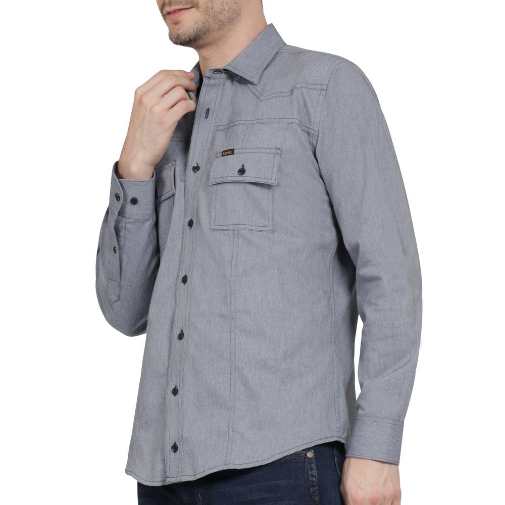 Foto 6 pulgar | Camisa Casual Lee Slim Fit 440 Azul Marino para Hombre