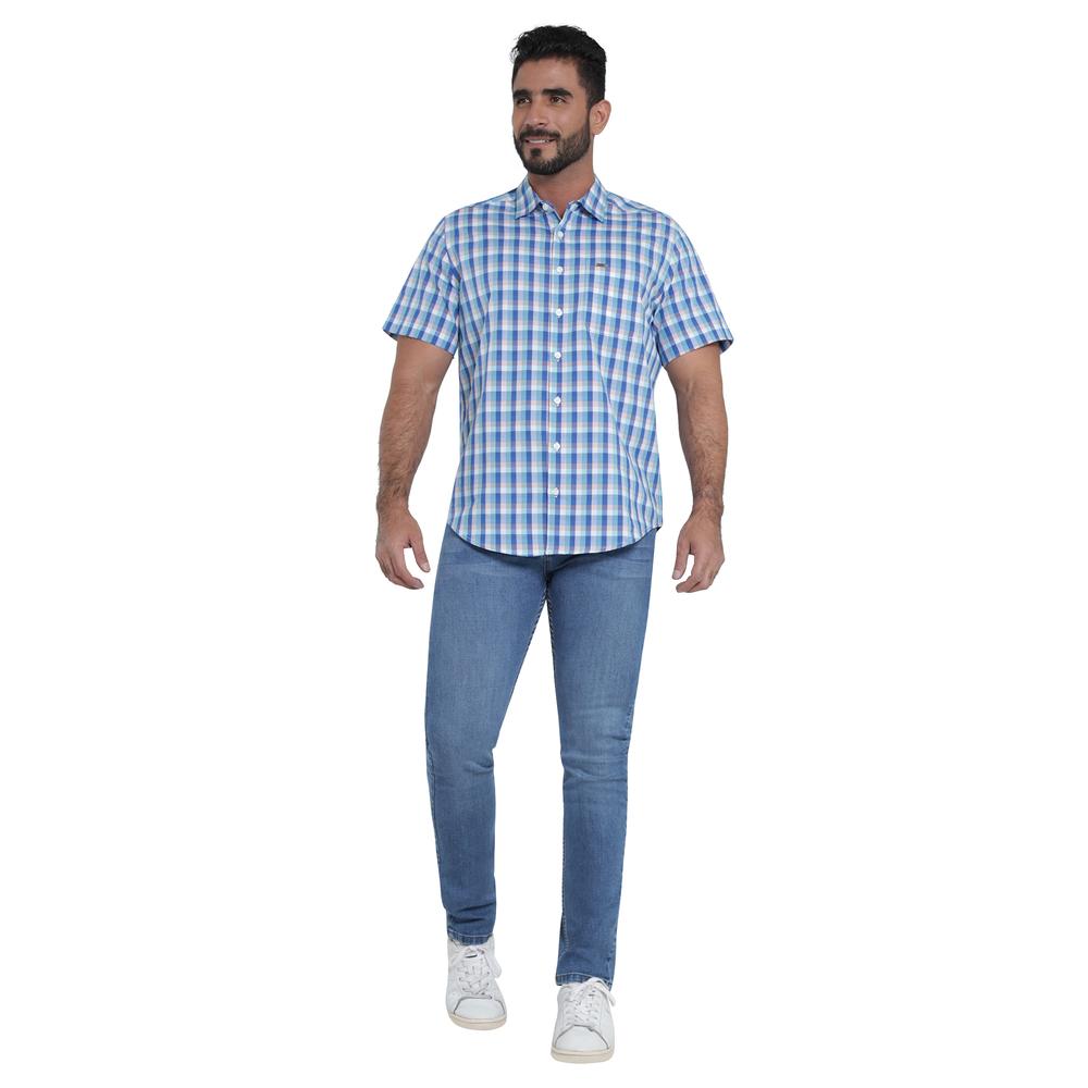 Foto 5 pulgar | Camisa Casual Lee Slim Fit 444 Azul para Hombre