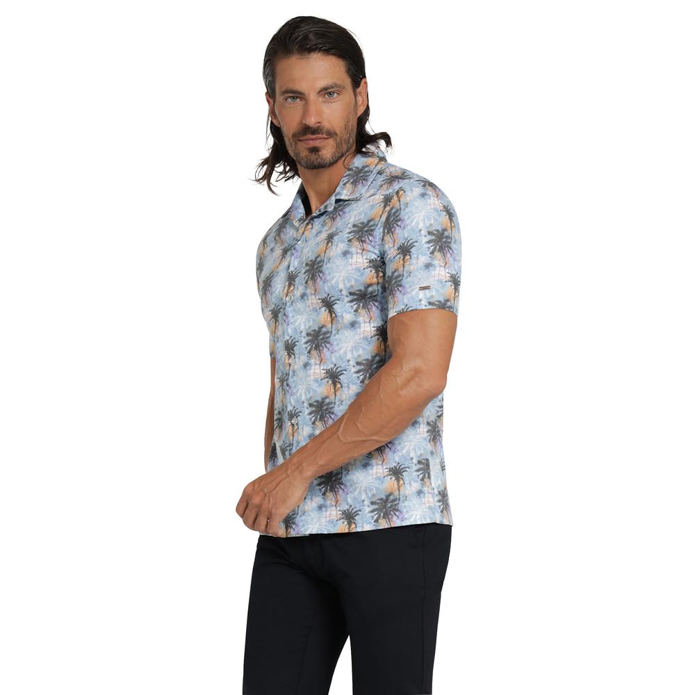 Foto 2 | Camisa Lee Azul Slim para Hombre