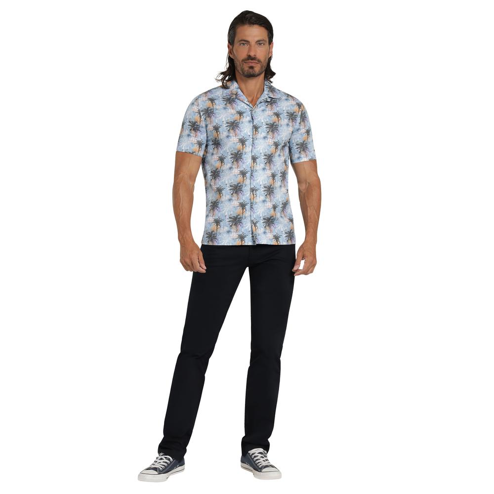 Foto 4 | Camisa Lee Azul Slim para Hombre