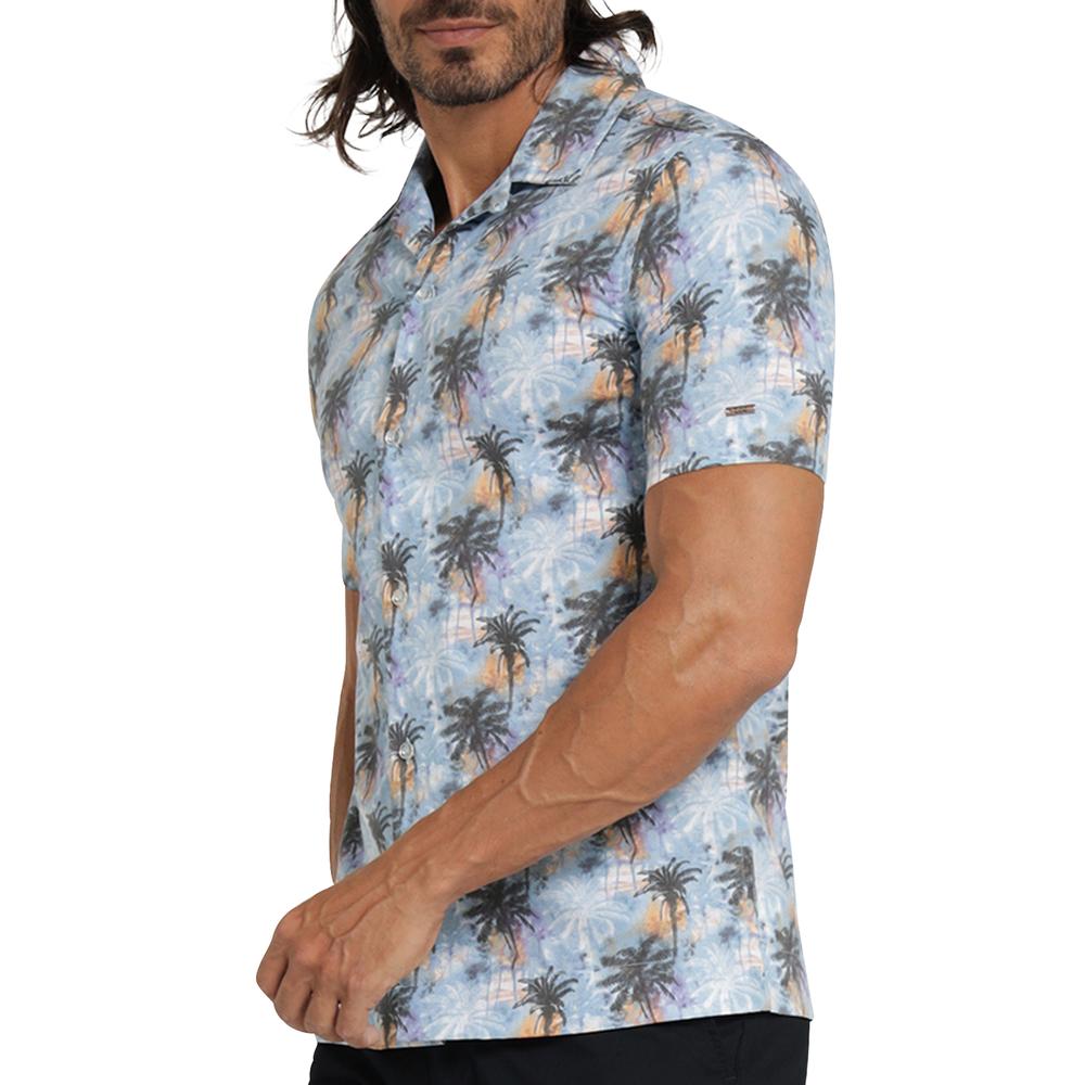 Foto 5 | Camisa Lee Azul Slim para Hombre