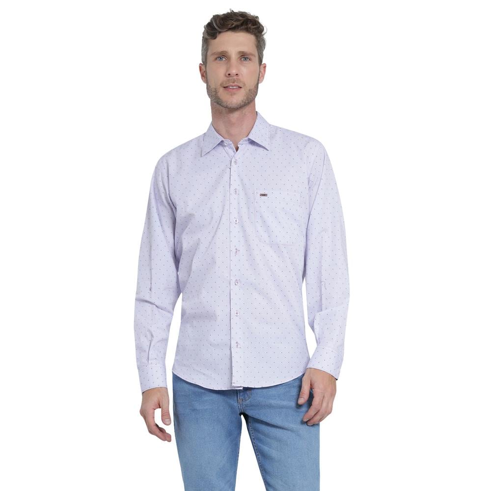 Camisa Casual Lee Slim Fit 444 Azul para Hombre 