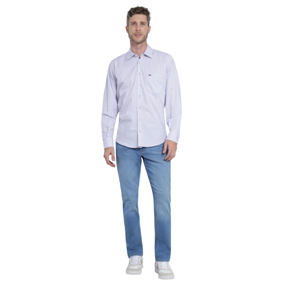 Foto 5 pulgar | Camisa Casual Lee Slim Fit 444 Azul para Hombre