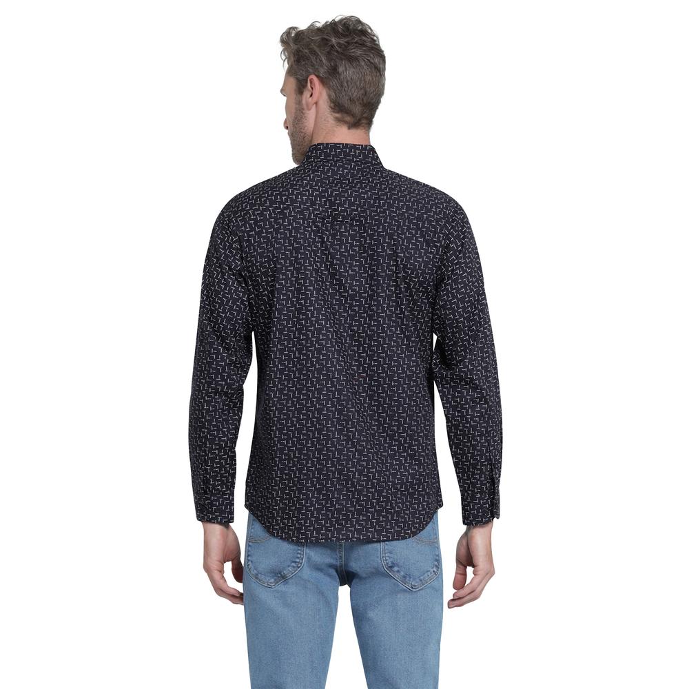 Foto 4 pulgar | Camisa Lee Negra Slim Fit para Hombre