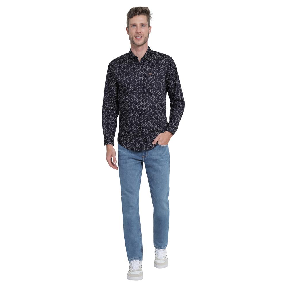 Foto 5 pulgar | Camisa Lee Negra Slim Fit para Hombre