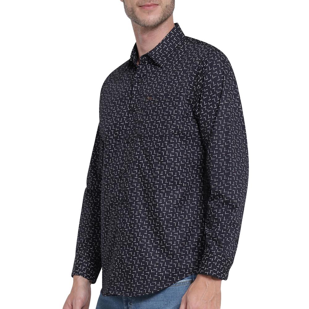 Foto 6 pulgar | Camisa Lee Negra Slim Fit para Hombre