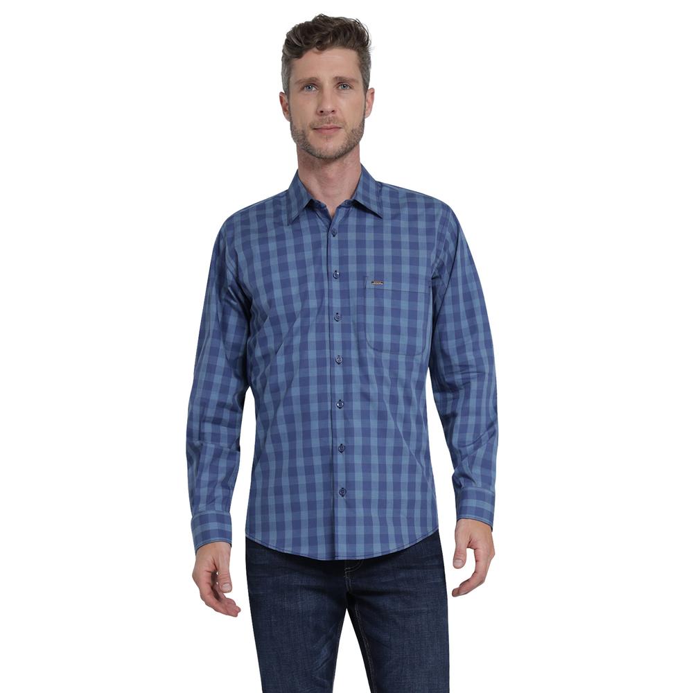 Foto 2 pulgar | Camisa Casual Lee Slim Fit 442 Azul Marino para Hombre