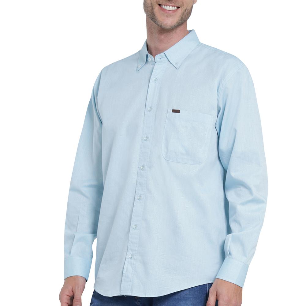 Foto 6 pulgar | Camisa Lee Azul Regular Fit para Hombre