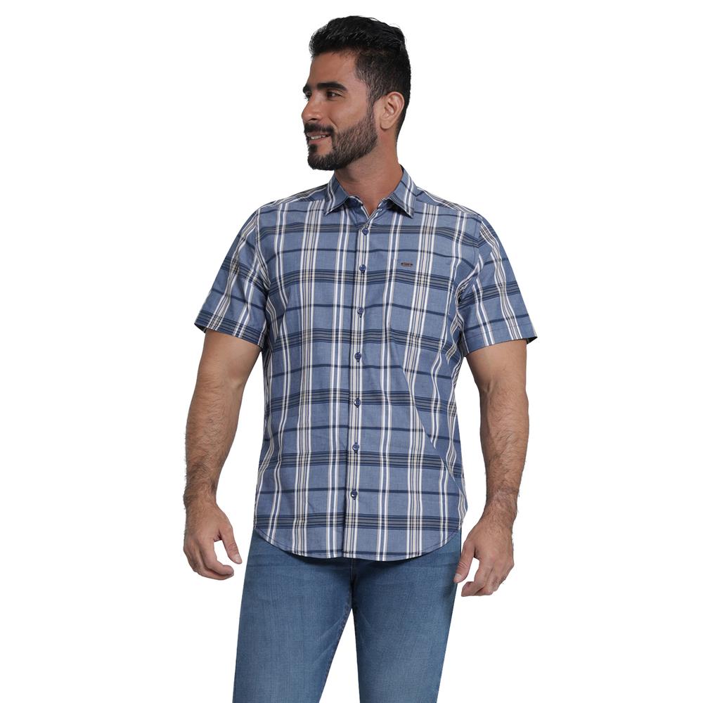 Foto 2 pulgar | Camisa Lee Azul Slim Fit para Hombre