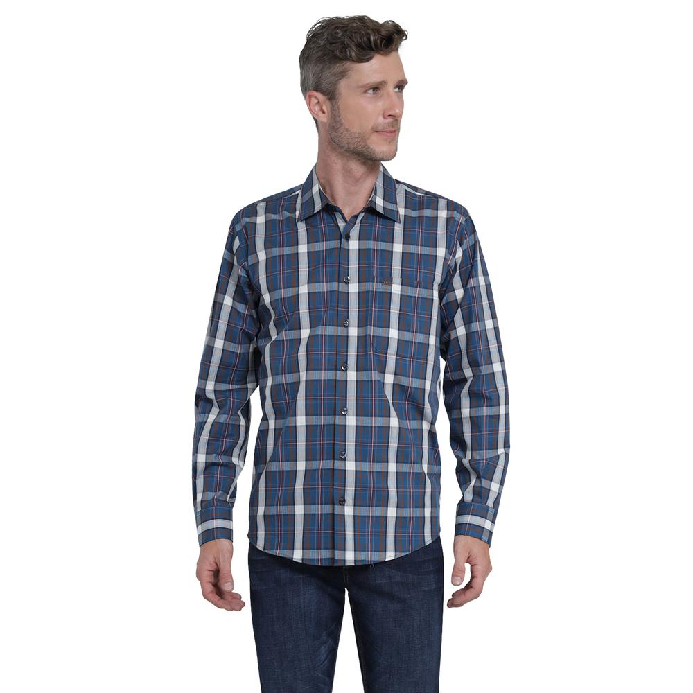 Foto 2 pulgar | Camisa Lee Azul Slim Fit para Hombre