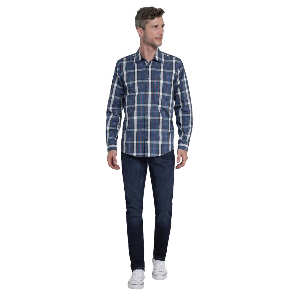 Foto 5 pulgar | Camisa Lee Azul Slim Fit para Hombre