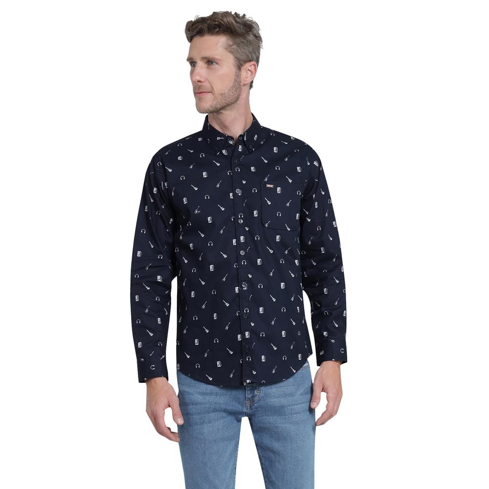 Camisa Casual Lee Ultra Slim 440 Azul Marino para Hombre $655