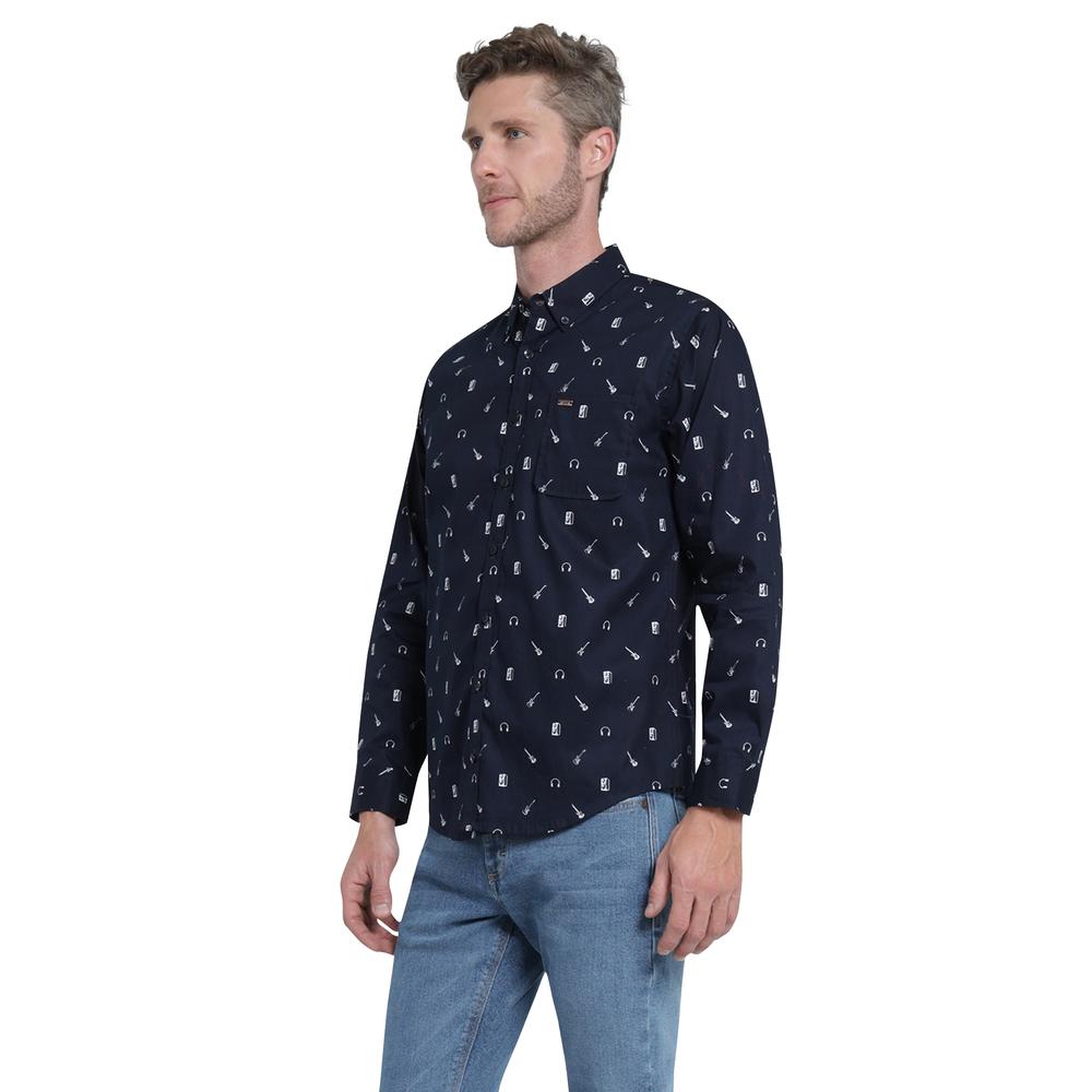 Foto 2 | Camisa Casual Lee Ultra Slim 440 Azul Marino para Hombre