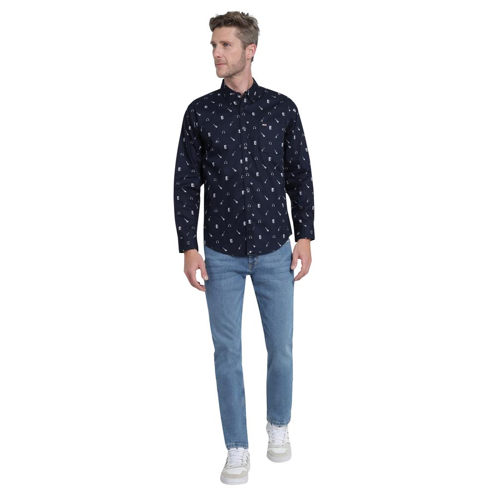 Foto 5 pulgar | Camisa Casual Lee Ultra Slim 440 Azul Marino para Hombre