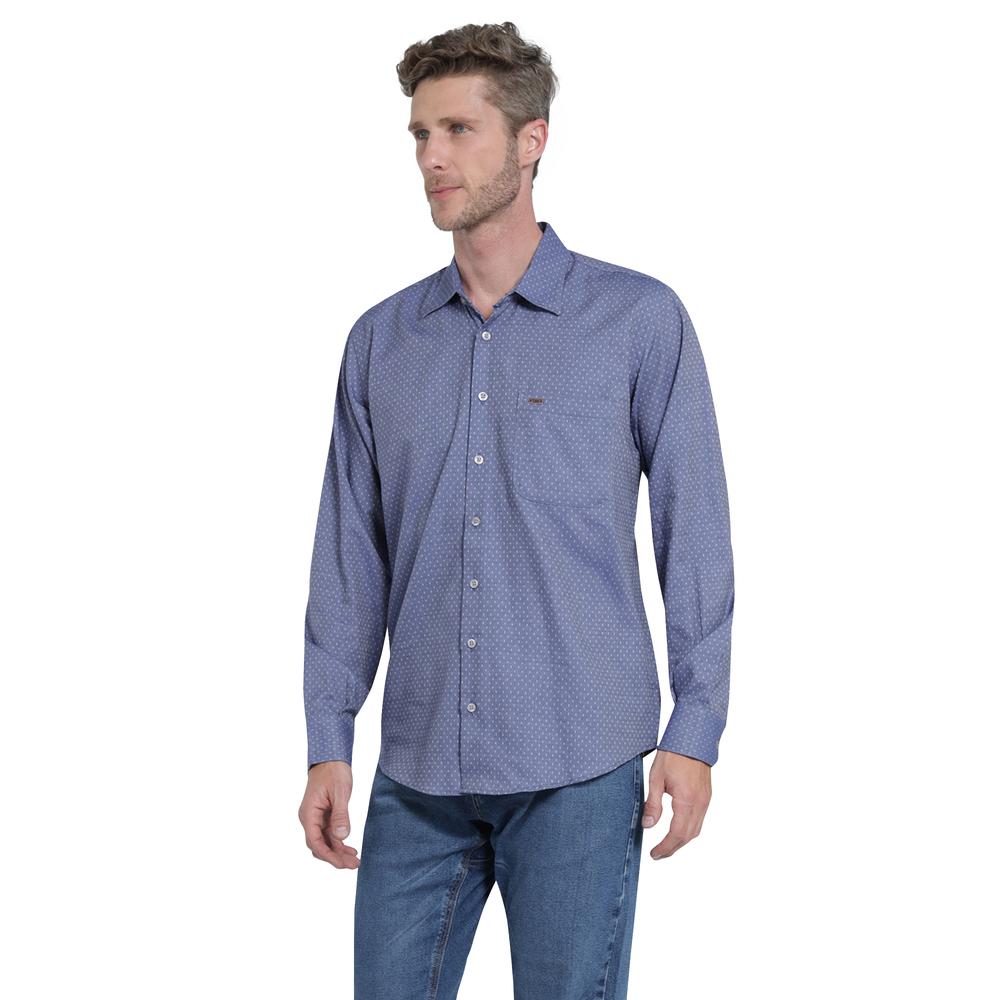 Foto 3 pulgar | Camisa Casual Lee Slim Fit 441 Azul para Hombre