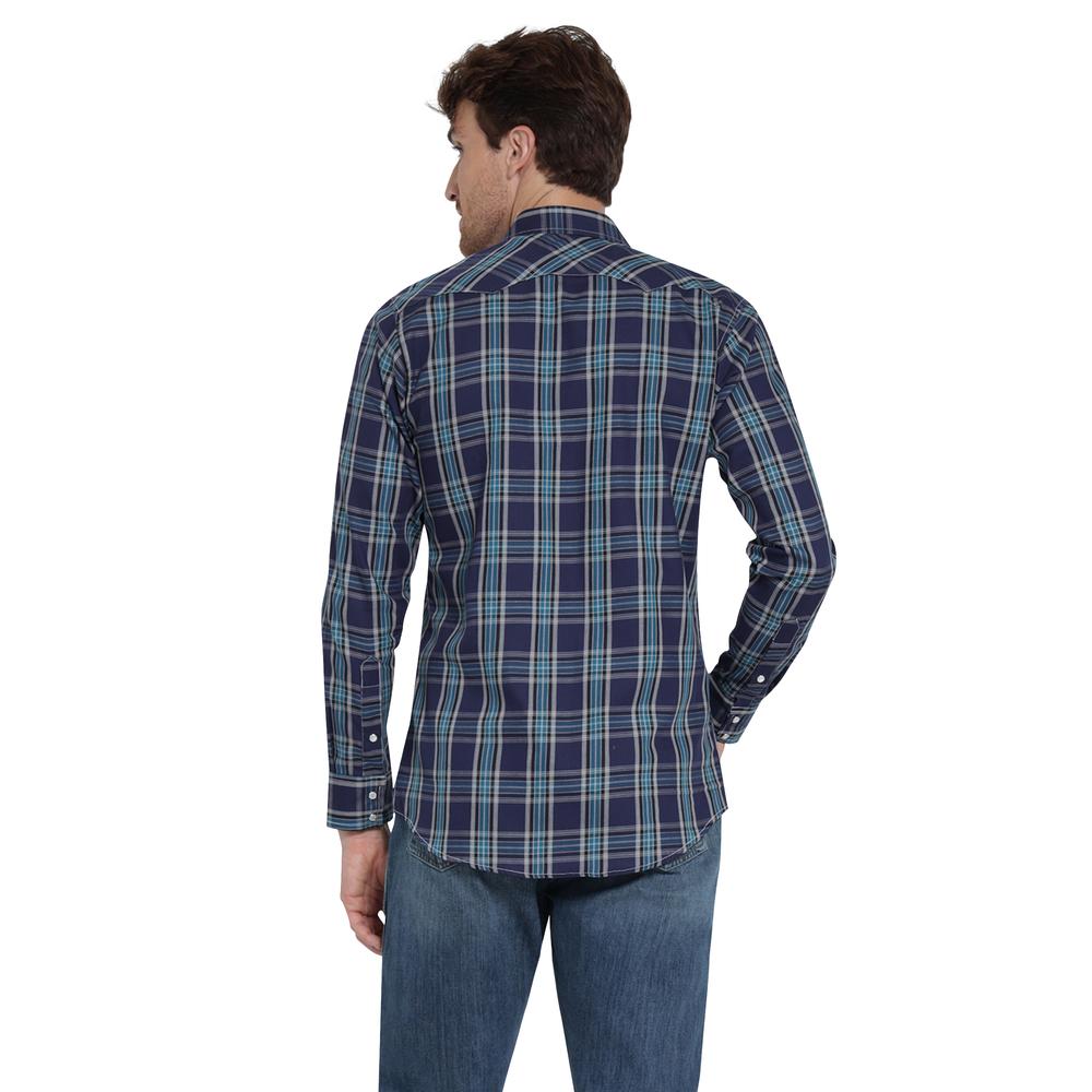 Foto 4 pulgar | Camisa Vaquera Wrangler Slim Fit Manga Larga 309 Azul para Hombre