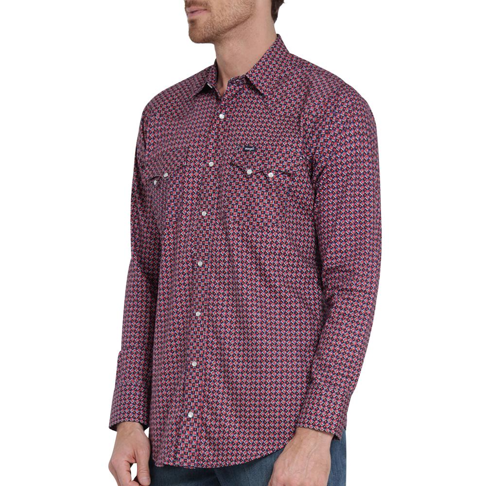 Foto 6 pulgar | Camisa Vaquera Wrangler Slim Fit Manga Larga 409 Rojo para Hombre