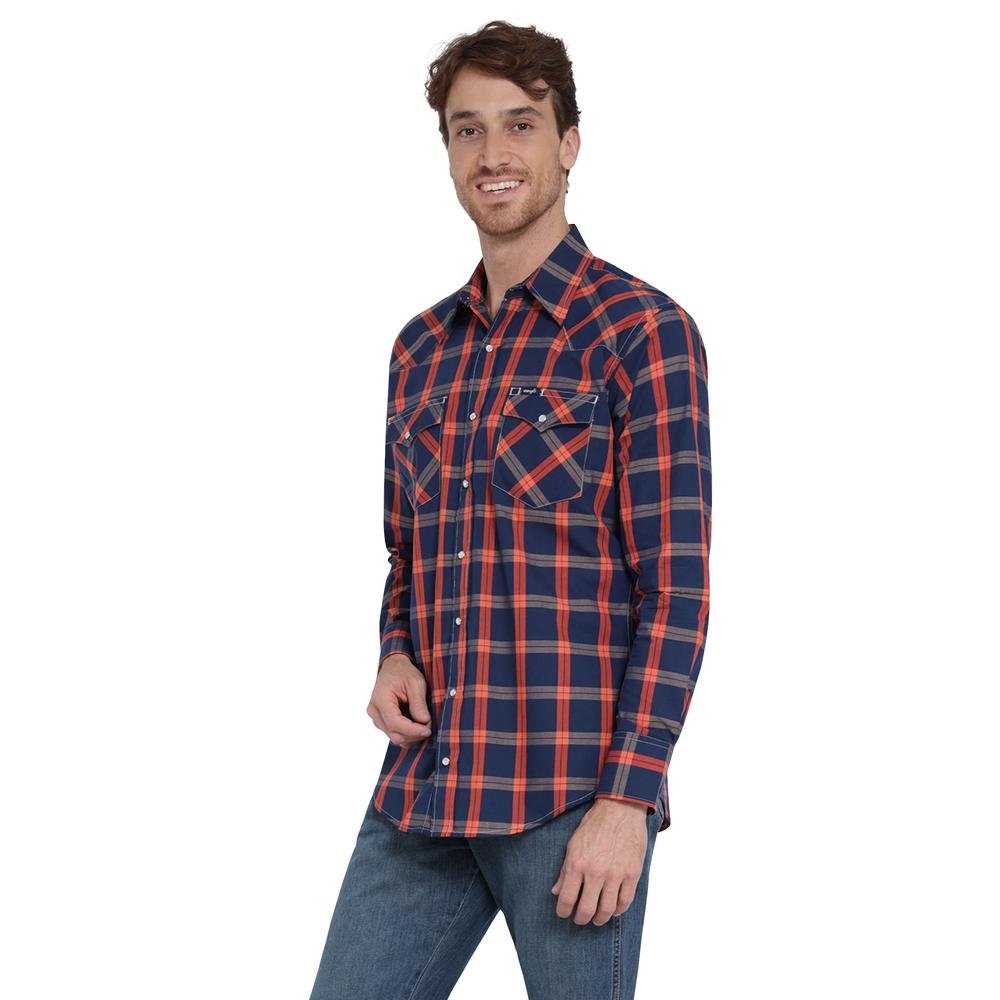 Foto 3 pulgar | Camisa Vaquera Wrangler Regular Fit Manga Larga 408 Azul