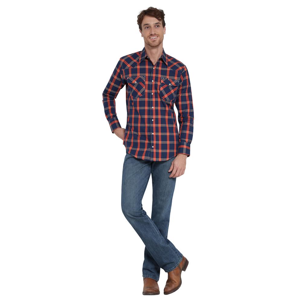 Foto 5 pulgar | Camisa Vaquera Wrangler Regular Fit Manga Larga 408 Azul