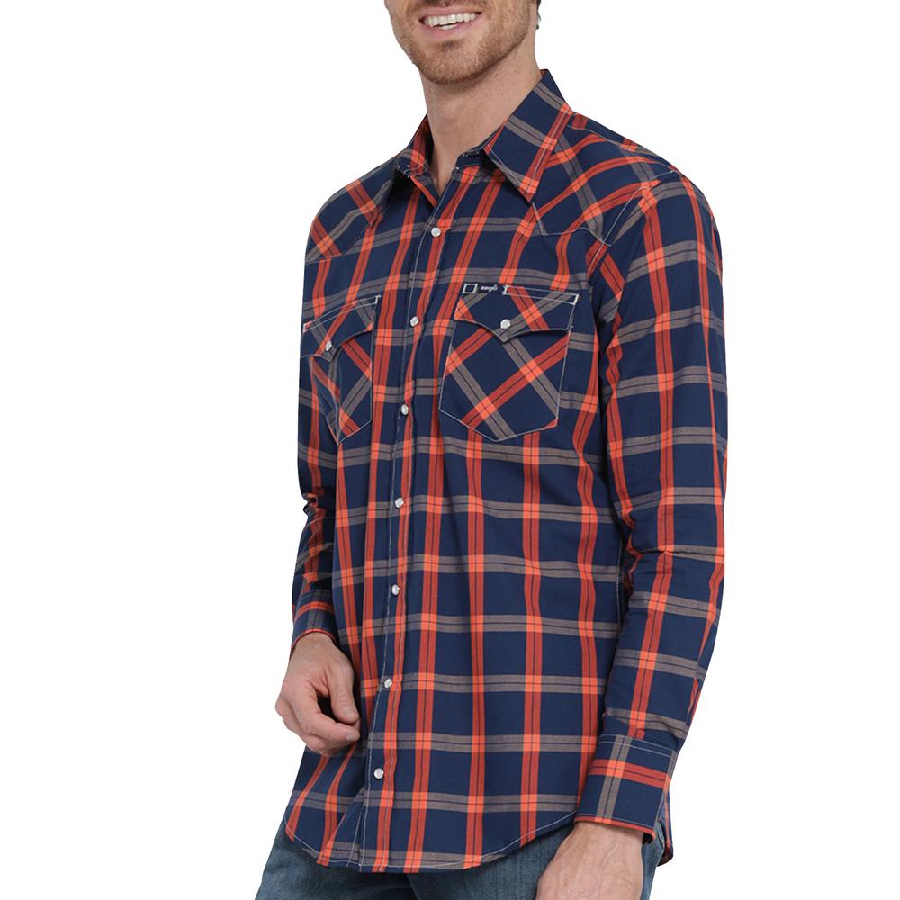 Foto 6 pulgar | Camisa Vaquera Wrangler Regular Fit Manga Larga 408 Azul