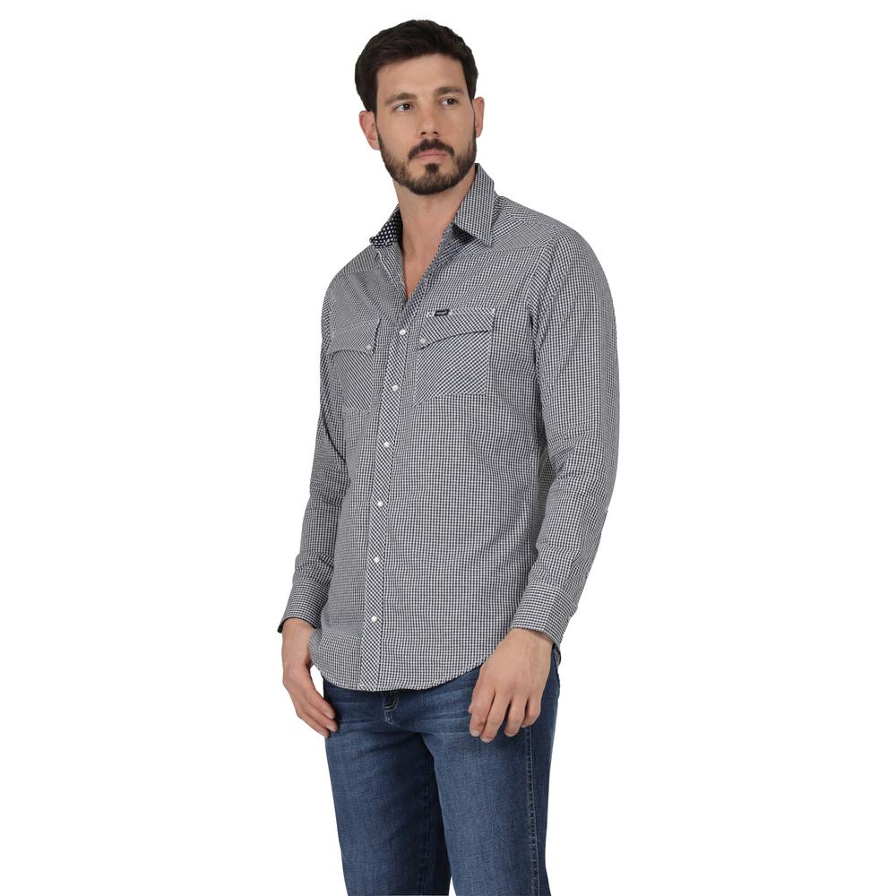 Foto 3 pulgar | Camisa Vaquera Wrangler Slim Fit Manga Larga 305 Blanco