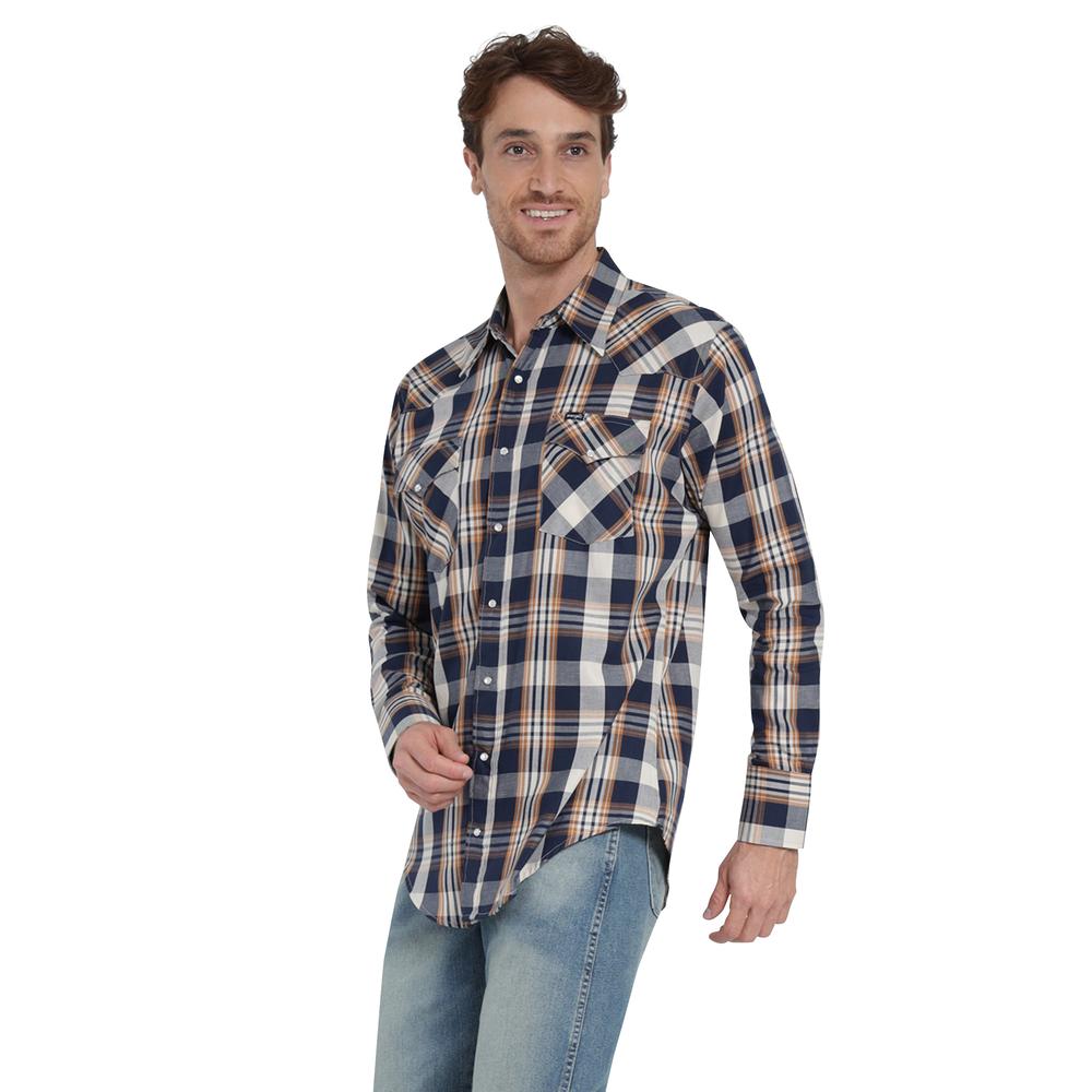 Foto 3 pulgar | Camisa Vaquera Wrangler Regular Fit Manga Larga 403 Azul