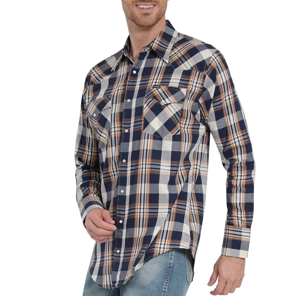 Foto 6 pulgar | Camisa Vaquera Wrangler Regular Fit Manga Larga 403 Azul