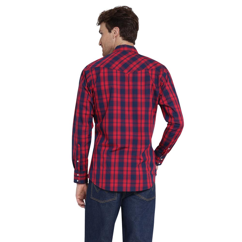 Foto 4 pulgar | Camisa Vaquera Wrangler Slim Fit Manga Larga 401 Rojo para Hombre