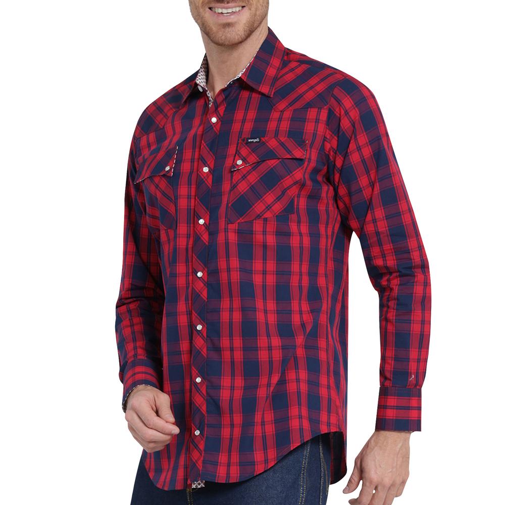 Foto 6 pulgar | Camisa Vaquera Wrangler Slim Fit Manga Larga 401 Rojo para Hombre