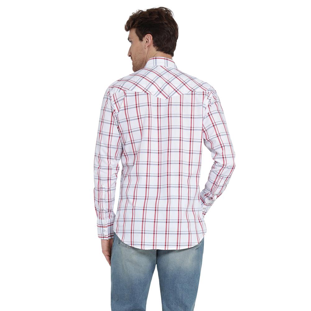 Foto 4 pulgar | Camisa Vaquera Wrangler Regular Fit Manga Larga 404 Blanco para Hombre