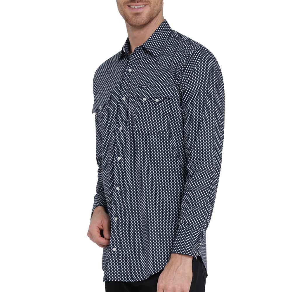 Foto 6 pulgar | Camisa Vaquera Wrangler Slim Fit Manga Larga 412 Azul Marino